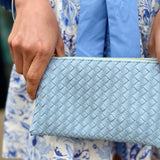 Liz Crossbody Bag Woven Blue