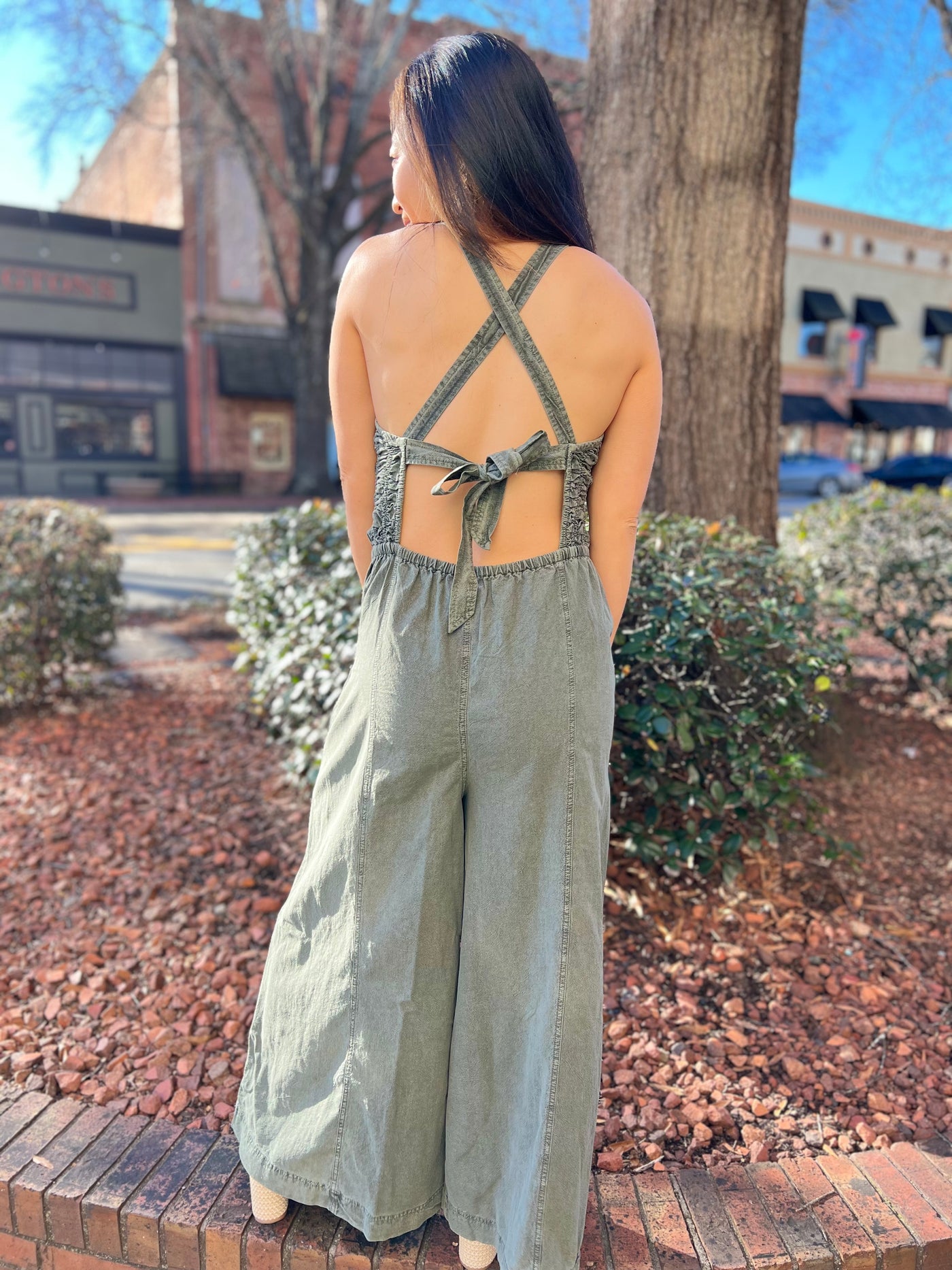 Forever Always Ruched One Jumpsuit