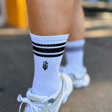Movement Logo Stripe Tube Socks - White