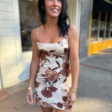 Coffee Cream Brown Jane Dress