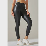 Matte Luxe High-Waist Faux Leather Leggings