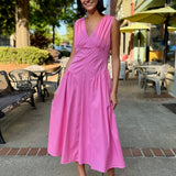 Briony Pink Drop-Waist Dress