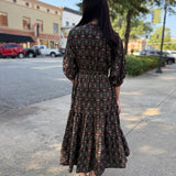 Indigo Garden Maxi Dress