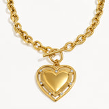 Amour Heart Toggle Necklace