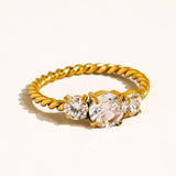 Moira Twisted Crystal Trio Ring