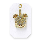 Bulldog Charm Open Link Necklace