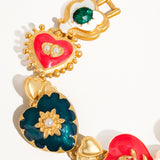 Baroque Heart Multi-Color Bracelet