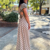 Spotted Elegance Maxi Dress