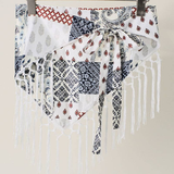 Elephant Print Fringe Scarf - 10