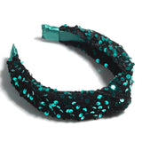 Knotted Sequin Headband - Multiple Colors