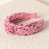 Knotted Sequin Headband - Multiple Colors