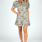 Garden Gala Jacquard Mini Dress