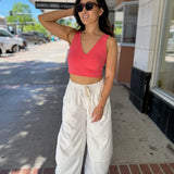 Never Better Crop Cami - Hibiscus