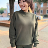 Army Olive Soft Surf Wash Mockneck