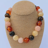 Brown Bauble Mix Necklace