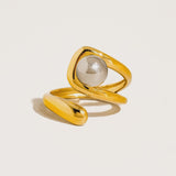 Fauna Two Tone Ball Band Ring