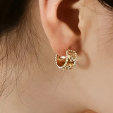 Ismaël Vintage Floral Hoop Earring
