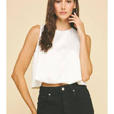 Chiffon Bubble Hem Top