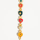 Baroque Heart Multi-Color Bracelet