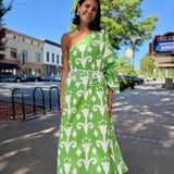 Santorini Muse One-Shoulder Maxi Dress