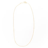 Luxe Box Chain Charm Bar Necklace 18"