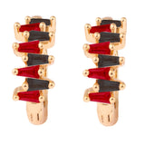 Red & Black Kay Earrings