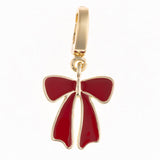 Red & Black Sophie Luxe Enamel Bow Charm