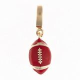 Red & Black Sophie Luxe Enamel Football Charm