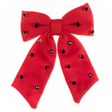 Red & Black Sammy Hair Bow
