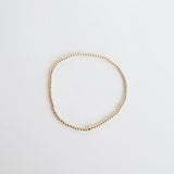 2MM Gold Bead Bracelet