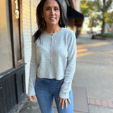 Medina Cardigan - Light Heather Grey