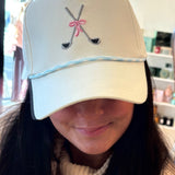 Light Blue Sports Golf Club Canvas 5 Panels Hat