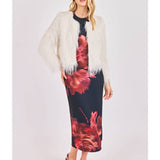 Ivory Angel Wings Fringe Jacket