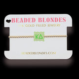 Sorority Block Bracelet On Gold