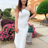 Grace White & Black Midi Dress