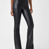 Leather-Like Flare Pant