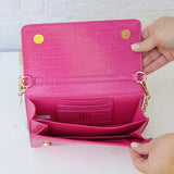 Brynleigh Clutch Crossbody Hot Pink EC
