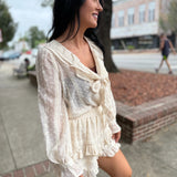 Cream Graceful Whisper Blouse