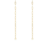 18K Gold Pvd Paperclip Connector Chain Necklace