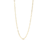 18K Gold Pvd Paperclip Connector Chain Necklace