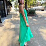 Matte Crepe Cami Swing Maxi
