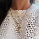 Faith & Sparkle Rope Chain Necklace