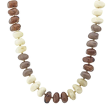 Marina Brown & Natural Oval Beaded Necklace