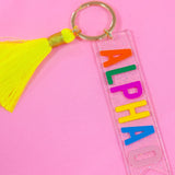 Sorority Tassel Key Fob