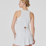 Butter Keyhole Tank - White