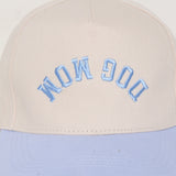 Light Blue Dog Mom Upside Down Two Tone Baseball Cap