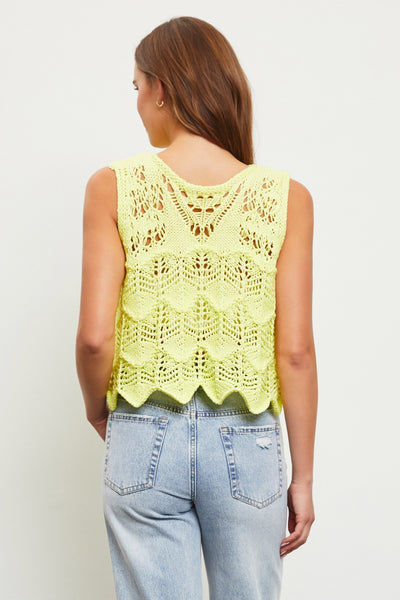 Key Lime Sweater Top