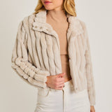 Luxe Frost Faux Fur Jacket