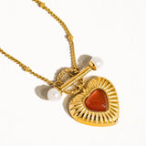 Timeless Love 18K Vintage Heart Necklace