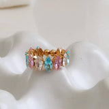 Briony Multi-Gemstone Eternity Ring